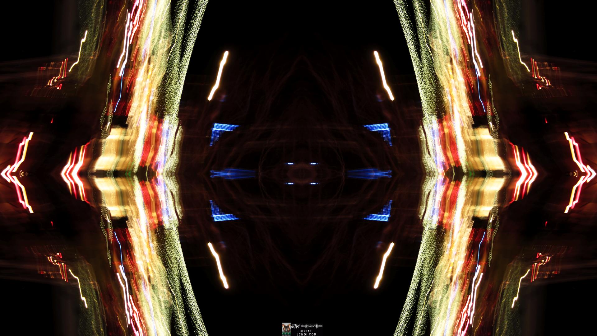 Wakefield Holiday Lightshow 2013 Quadroscopic long exposure artwork